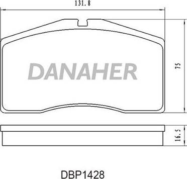 Danaher DBP1428 - Bremsbelagsatz, Scheibenbremse alexcarstop-ersatzteile.com