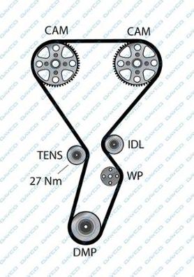 Dayco 94847 - Zahnriemen alexcarstop-ersatzteile.com