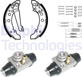 Delphi 1054 - Bremsbackensatz alexcarstop-ersatzteile.com