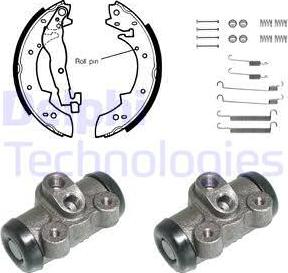 Delphi KP747 - Bremsbackensatz alexcarstop-ersatzteile.com