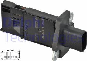 Delphi AF10255-12B1 - Luftmassenmesser alexcarstop-ersatzteile.com