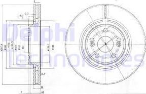 Delphi BG9016 - Bremsscheibe alexcarstop-ersatzteile.com