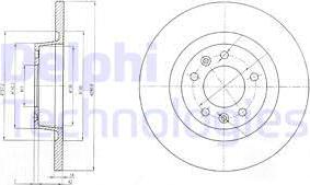 Delphi BG4085 - Bremsscheibe alexcarstop-ersatzteile.com