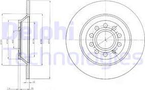 Delphi BG4088 - Bremsscheibe alexcarstop-ersatzteile.com