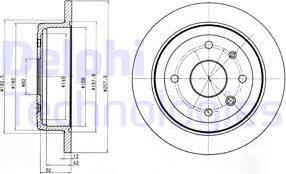 Delphi BG4194-C - Bremsscheibe alexcarstop-ersatzteile.com