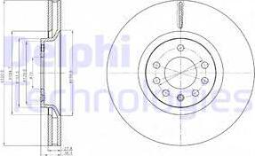 Delphi BG4185C - Bremsscheibe alexcarstop-ersatzteile.com