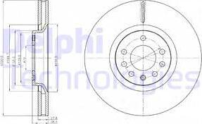 Delphi BG4185 - Bremsscheibe alexcarstop-ersatzteile.com