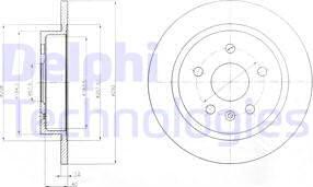 Delphi BG4188-C - Bremsscheibe alexcarstop-ersatzteile.com