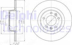 Delphi BG4301 - Bremsscheibe alexcarstop-ersatzteile.com