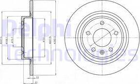 Delphi BG4279C-18B1 - Bremsscheibe alexcarstop-ersatzteile.com