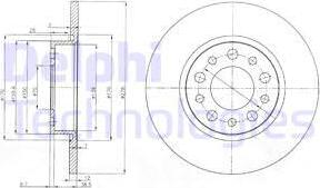 Delphi BG3994 - Bremsscheibe alexcarstop-ersatzteile.com