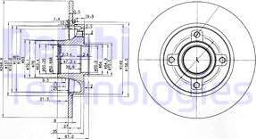 Delphi BG3962 - Bremsscheibe alexcarstop-ersatzteile.com