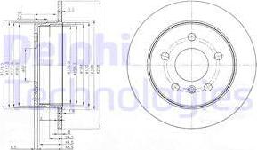 Delphi BG3910 - Bremsscheibe alexcarstop-ersatzteile.com