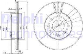 Delphi BG3596 - Bremsscheibe alexcarstop-ersatzteile.com