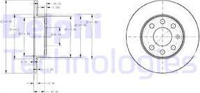 Delphi BG3567 - Bremsscheibe alexcarstop-ersatzteile.com