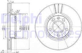 Delphi BG3696 - Bremsscheibe alexcarstop-ersatzteile.com