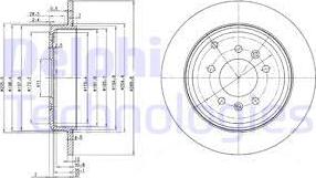 Delphi BG3684 - Bremsscheibe alexcarstop-ersatzteile.com