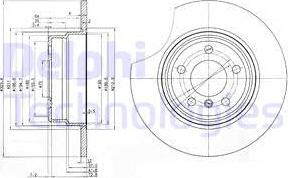 Delphi BG3629 - Bremsscheibe alexcarstop-ersatzteile.com