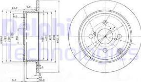 Delphi BG3889 - Bremsscheibe alexcarstop-ersatzteile.com