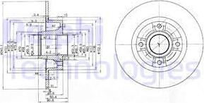 Delphi BG3888 - Bremsscheibe alexcarstop-ersatzteile.com