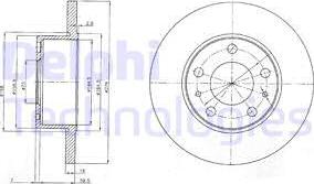 Delphi BG3753 - Bremsscheibe alexcarstop-ersatzteile.com