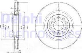 Delphi BG3714 - Bremsscheibe alexcarstop-ersatzteile.com