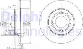 Delphi BG3738 - Bremsscheibe alexcarstop-ersatzteile.com