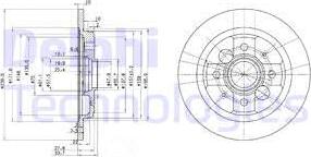 Delphi BG2667 - Bremsscheibe alexcarstop-ersatzteile.com