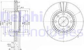 Delphi BG2625C - Bremsscheibe alexcarstop-ersatzteile.com