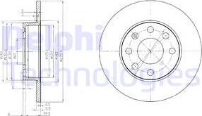 Delphi BG2149 - Bremsscheibe alexcarstop-ersatzteile.com