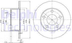 Delphi BG2746C - Bremsscheibe alexcarstop-ersatzteile.com