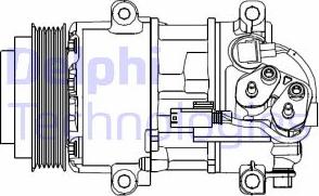 Delphi CS20499 - Kompressor, Klimaanlage alexcarstop-ersatzteile.com