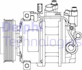 Delphi CS20475 - Kompressor, Klimaanlage alexcarstop-ersatzteile.com