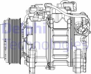 Delphi CS20501 - Kompressor, Klimaanlage alexcarstop-ersatzteile.com