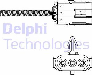 Delphi ES10995-12B1 - Lambdasonde alexcarstop-ersatzteile.com