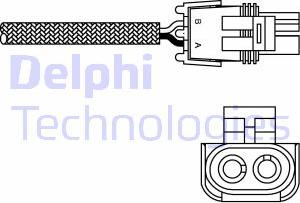 Delphi ES10989-12B1 - Lambdasonde alexcarstop-ersatzteile.com