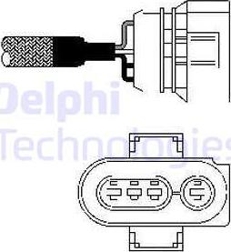 Delphi ES10403-12B1 - Lambdasonde alexcarstop-ersatzteile.com