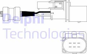 Delphi ES11014-12B1 - Lambdasonde alexcarstop-ersatzteile.com