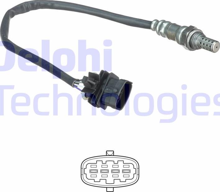 Delphi ES20491-12B1 - Lambdasonde alexcarstop-ersatzteile.com