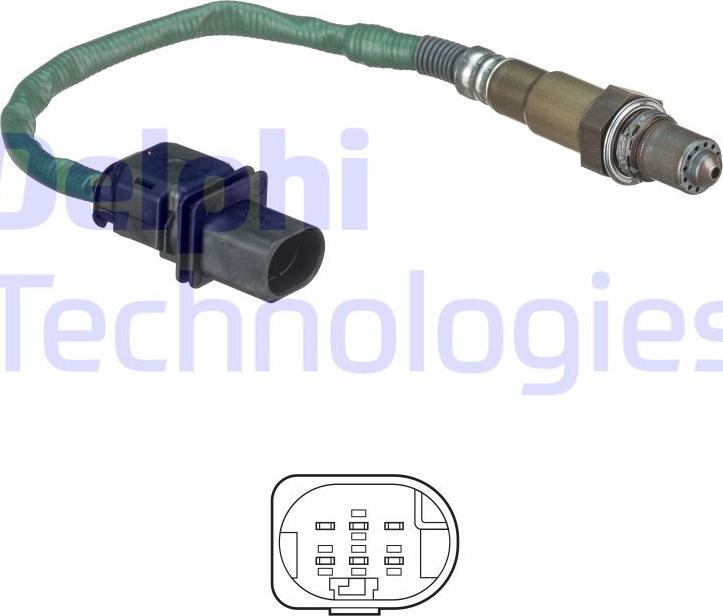 Delphi ES20551-12B1 - Lambdasonde alexcarstop-ersatzteile.com