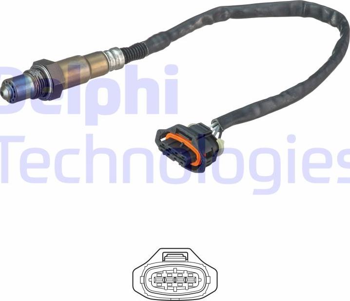 Delphi ES20636-12B1 - Lambdasonde alexcarstop-ersatzteile.com