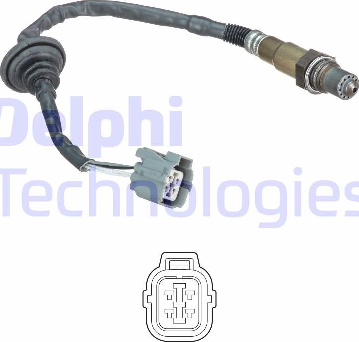 Delphi ES20637-12B1 - Lambdasonde alexcarstop-ersatzteile.com