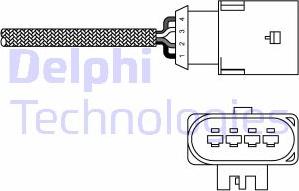 Delphi ES20303-12B1 - Lambdasonde alexcarstop-ersatzteile.com