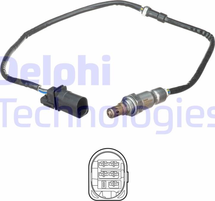 Delphi ES21091-12B1 - Lambdasonde alexcarstop-ersatzteile.com