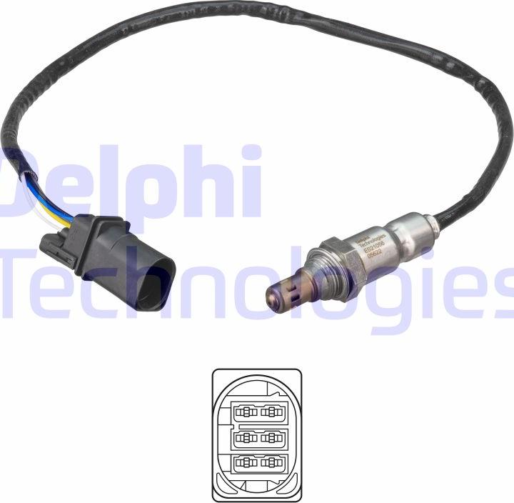 Delphi ES21056-12B1 - Lambdasonde alexcarstop-ersatzteile.com