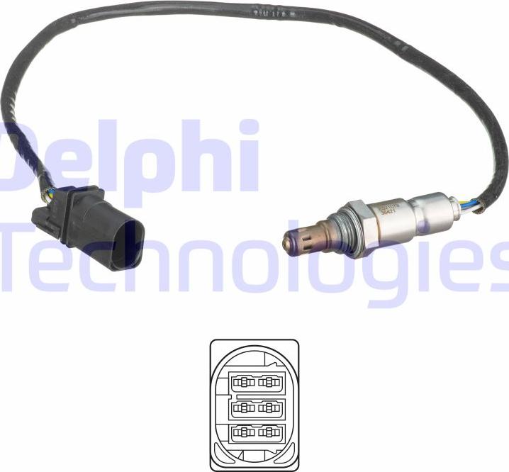 Delphi ES21079-12B1 - Lambdasonde alexcarstop-ersatzteile.com