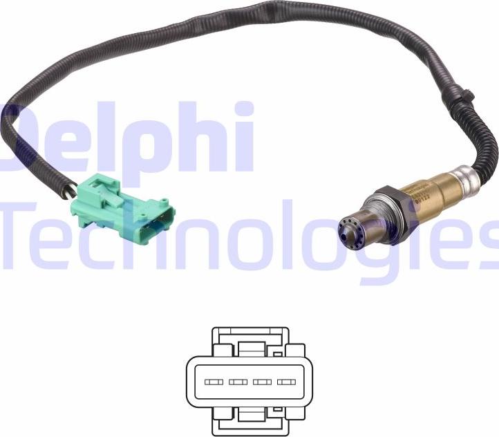 Delphi ES21147-12B1 - Lambdasonde alexcarstop-ersatzteile.com