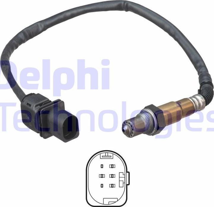 Delphi ES21168-12B1 - Lambdasonde alexcarstop-ersatzteile.com