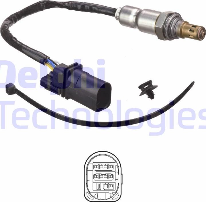 Delphi ES21175-12B1 - Lambdasonde alexcarstop-ersatzteile.com