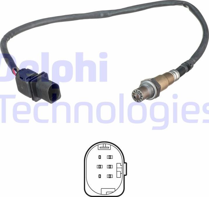 Delphi ES21349-12B1 - Lambdasonde alexcarstop-ersatzteile.com